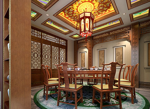鹤岗中式古典风格家居装修设计效果图